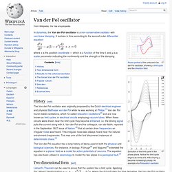 Van der Pol oscillator