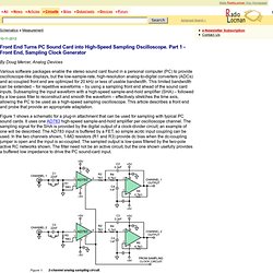 Front End Turns PC Sound Card into High-Speed Sampling Oscilloscope. Part 1 - End, Clock Generator