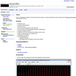 xoscillo - A software oscilloscope that acquires data using an arduino or a parallax (more platforms to come).