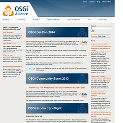 Main / OSGi Alliance