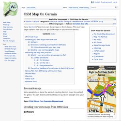 OSM Map On Garmin