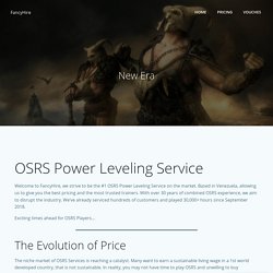 A New OSRS Power Leveling Era - FancyHire