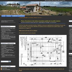 Plans d'ossature et de toiture (isolation paille) de la petite maison - maison paille et ossature bois