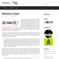 OSSEC Speaks “ArcSight”