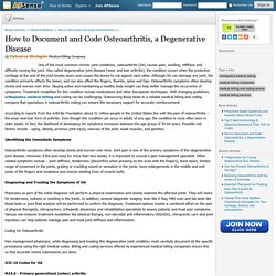 How to Document and Code Osteoarthritis, a Degenerative Disease by Outsource Strategies