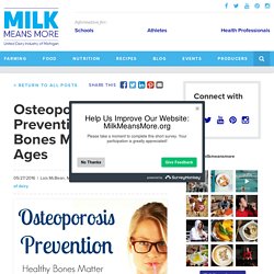 Osteoporosis Prevention: Healthy Bones Matter at All Ages - United Dairy Industry of Michigan