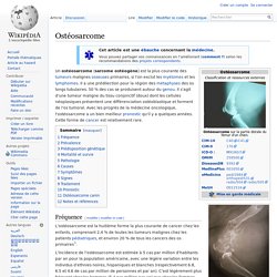 Ostéosarcome
