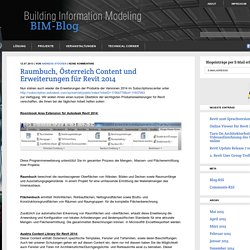 Raumbuch, Österreich Content und Erweiterungen für Revit 2014