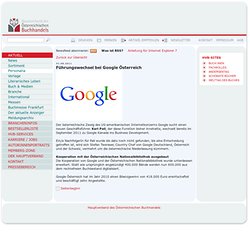 www.buecher.at - Hauptverband österreichischer Buchhandel - HVB - Personalia - Führungswechsel bei Google Österreich