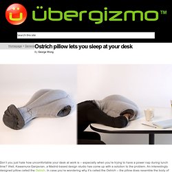 Ostrich pillow lets you sleep at your desk