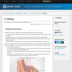 Otites - Urgences-Online