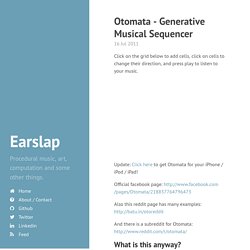 Otomata - Generative Musical Sequencer - Earslap
