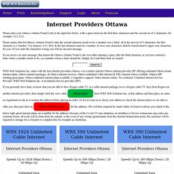 Ottawa Internet Providers Ottawa ISP