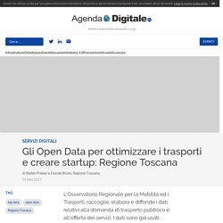Gli Open Data per ottimizzare i trasporti e creare startup: Regione Toscana