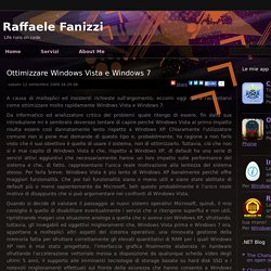 Ottimizzare Windows Vista e Windows 7 - Raffaele Fanizzi
