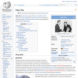 Otto Dix - Encyclopédie Wikipedia