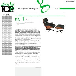 Lounge Chair & Ottoman by Charles en Ray Eames - DesignTop100