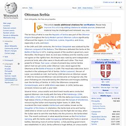 Ottoman Serbia