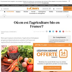 Où en est l’agriculture bio en France