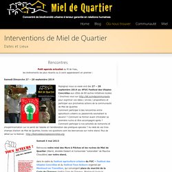 Où nous trouver | Miel de Quartier