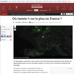 Où tweete-t-on le plus en France ?