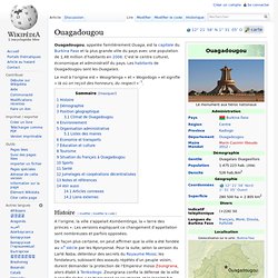 Ouagadougou alias Ouaga la capitale