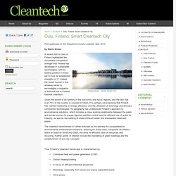 Oulu, Finland: Smart Cleantech City