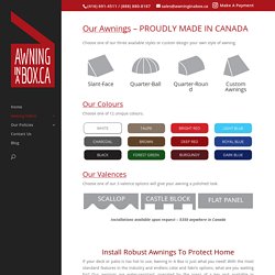 Commercial Retractable Awning in Canada