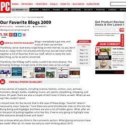 Our Favorite Blogs 2009 - Reviews by PC Magazine
