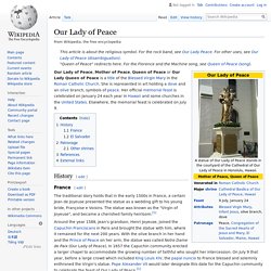 Our Lady of Peace - Wikipedia