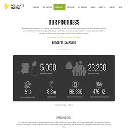 Our Progress - Pollinate Energy