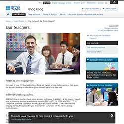 Our Teachers - Learning Resources - English - British Council Hong Kong