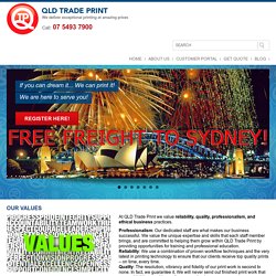 Welcome to QLD Trade Print