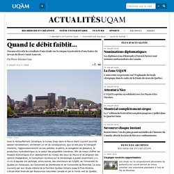 Ouranos: une étude sur les impacts potentiels d'une baisse de niveau du fleuve Saint-Laurent