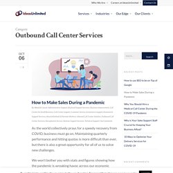 Outbound Call Center Services Archives - IdeasUnlimited