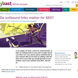 Do outbound links matter for SEO?