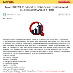 Impact of COVID-19 Outbreak on Global Organic Fertilizers Market Research