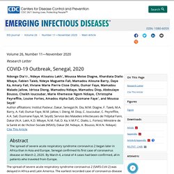 CDC EID - NOV 2020 - COVID-19 Outbreak, Senegal, 2020