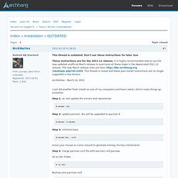 Post-Installation Instructions (Feb 11, 2012) for 2011.11 (Page 1) / FAQs, Tips & Tutorials / ArchBang Forums