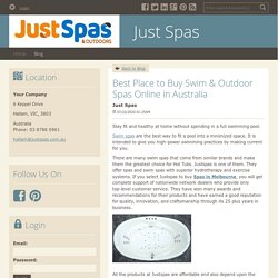 Best Place to Buy Swim & Outdoor Spas Online in Australia - Just Spas : powered by Doodlekit