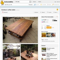 Industrial Outdoor Coffee Table