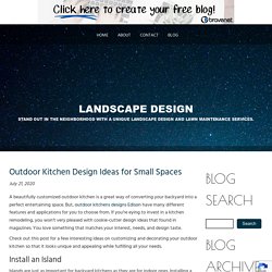 Outdoor Kitchen Design Ideas for Small Spaces