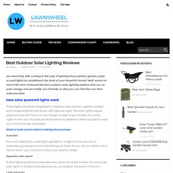 Best Outdoor Solar Lighting Reviews - Best wheelbarrow reviews. : Best wheelbarrow reviews.