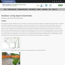 Outdoor Living Space Essentials