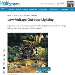 Outdoor Low Voltage Lighting
