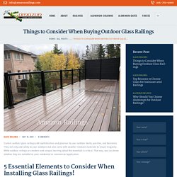 Outdoor Glass Railings: 5 Things to Consider Before Buying!