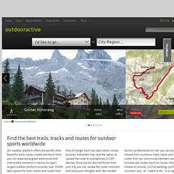 tracks, trails and routes for the great outdoors