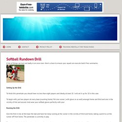 OutdoorJournal - Softball Rundown Drill