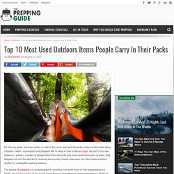 Top 10 Most Used Outdoors Items People Carry In Their Packs