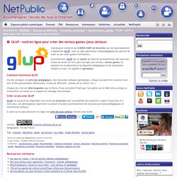 GLUP : outil en ligne pour créer des serious games (jeux sérieux)